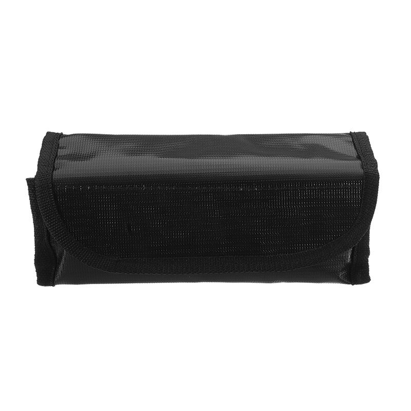Black Version Lipo Battery Portable Fireproof Explosion-proof Safety Bag Fire Resistant 185x75x60mm for RC Lipo Battery