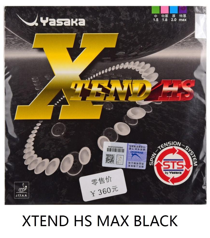 Original Yasaka Xtend Hs Table Tennis Rubber Inner Ping Pong Racket Rubber Pimples In: XTEND MAX HS BLACK