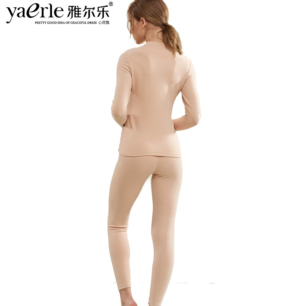Ropa interior térmica para mujer, un conjunto de licra, algodón, grueso y peludo, camisetas interiores, pantalones, suaves y abrigados, calzoncillos largos térmicos.