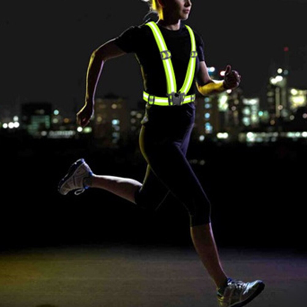 2PCS Elastic Adjustable Multi-function Security High Safety Vest for Outdoor Activity