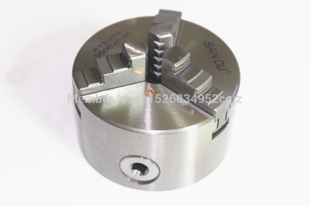 san OU K11-100 3 szczęki tokarka ręczna 100mm 4 "samozaciskowy uchwyt centrujący trzy szczęki stal hartowana robić wiercenia tokarka