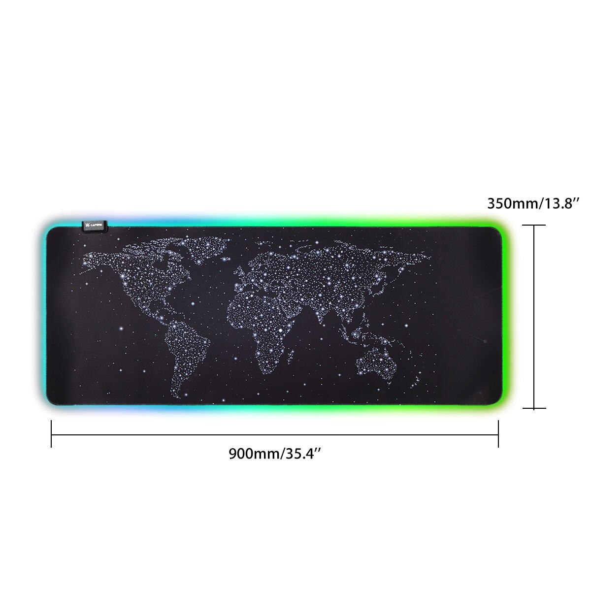 LED Gaming Mouse Pad RGB Gamer Large Mousepad LED Lighting USB Keyboard Colorful Desk Pad Mice Mat For PC Laptop Desktop: Gray  900X350X3mm