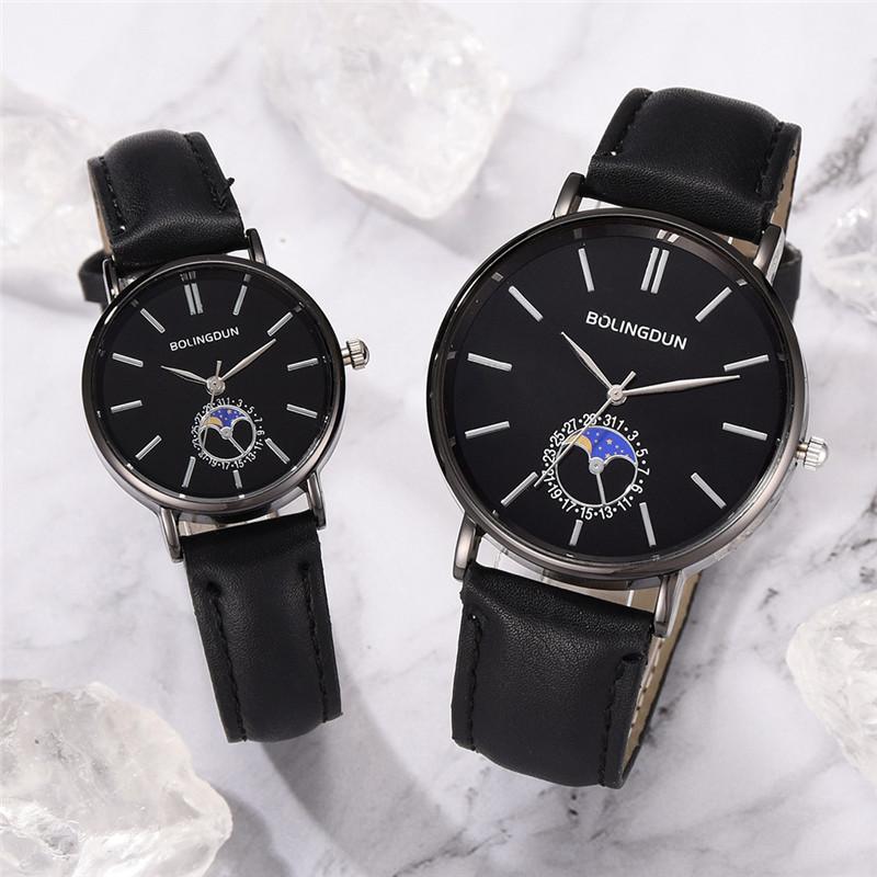 Minimalistische Fijne Liefhebbers Horloges Mode Quartz Horloges Mannen Vrouwen Leer Klok Eenvoudige Horloge Reloj Mujer