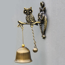 Neue Metall Eisen Glocke Wind Chime Retro Tier Türklingel Wand Hängende Dekoration Pferd Elefant Eule Form
