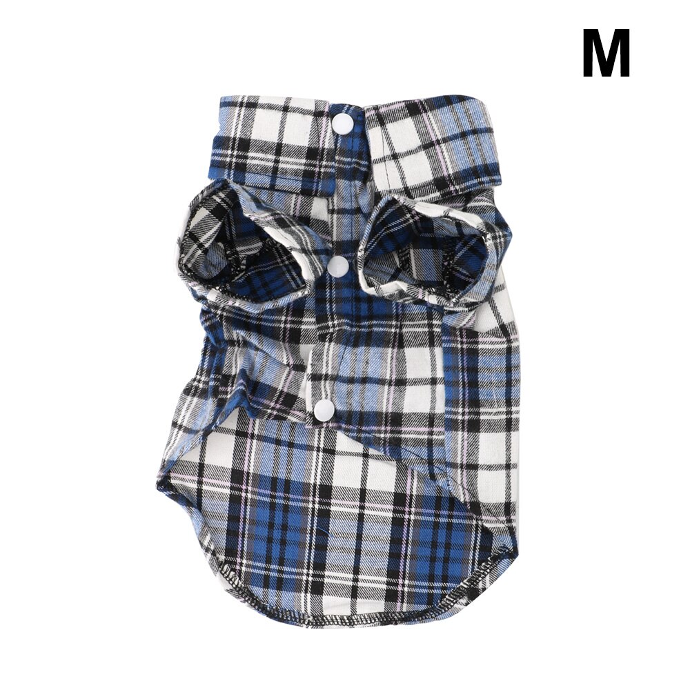 T-shirt à manches courtes en coton doux pour chien, vêtement pour animal de compagnie, chiot, chaton: Blue M
