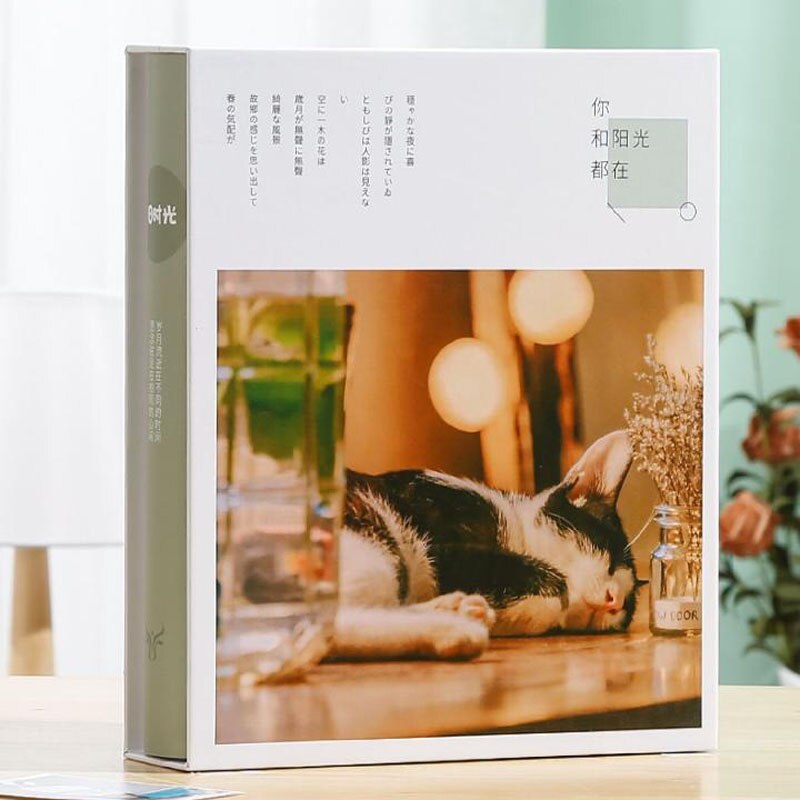 5-Inch Minimalist Photo Albums 200Pcs Large Capacity Interstitial Family Photo Album Children Growth Album Plastic Photo Album: color 15