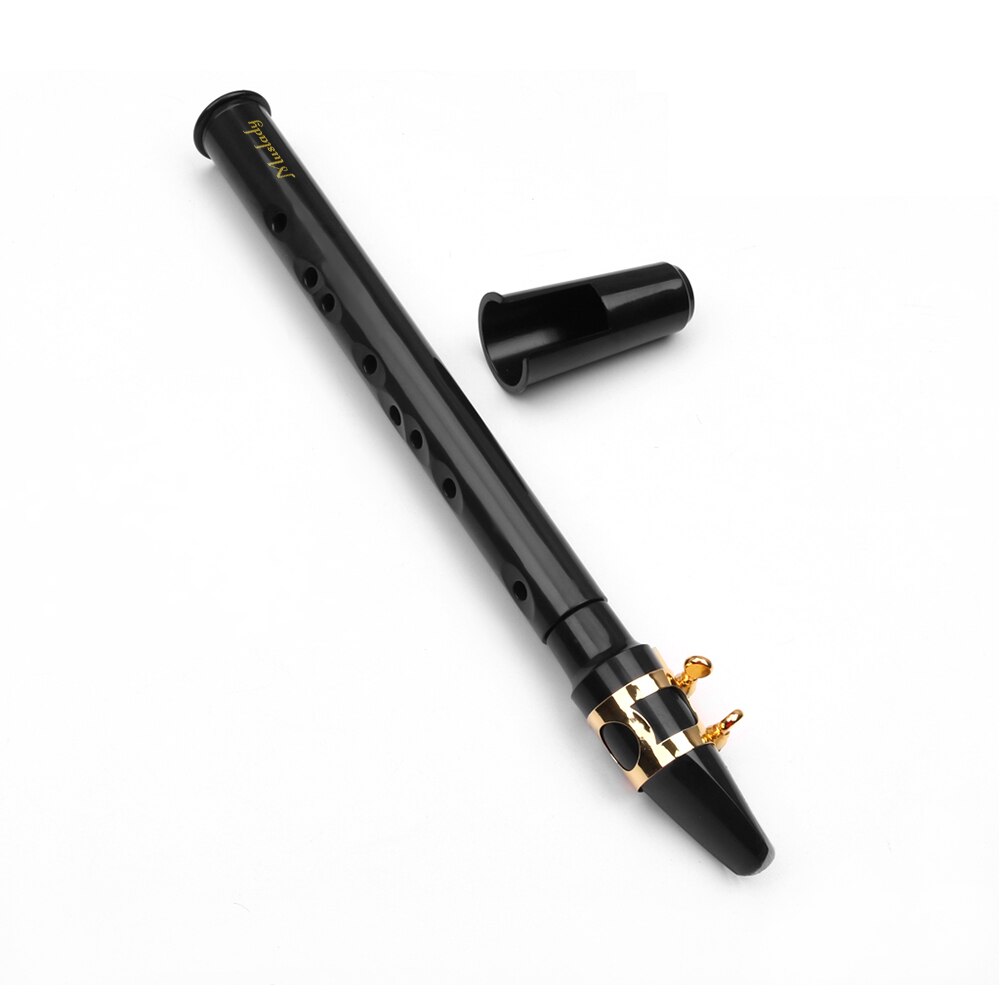 Muslady Professionele Muziekinstrument Mini Pocket Saxofoon Draagbare Kleine Sax met Zwarte Draagtas Houtblazers Instrument