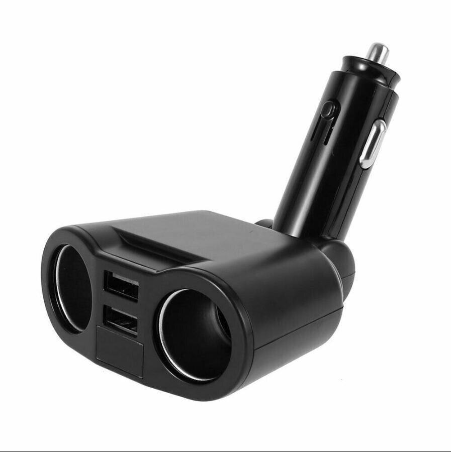 DC 12V Car Cigarette Lighter Adapter Charger 2 Way Dual Plug Socket Splitter: Default Title