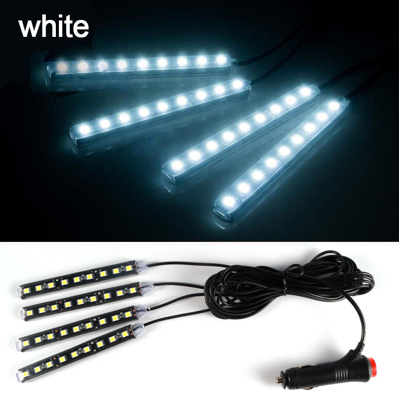 Auto Umgebungs licht Hintergrund beleuchtung Umgebungs stimmung Fuß licht LED-Streifen Auto Atmosphäbetreffend Beleuchtung LED Innen Auto Dekoration Zubehör: 3000 Karat Goldene