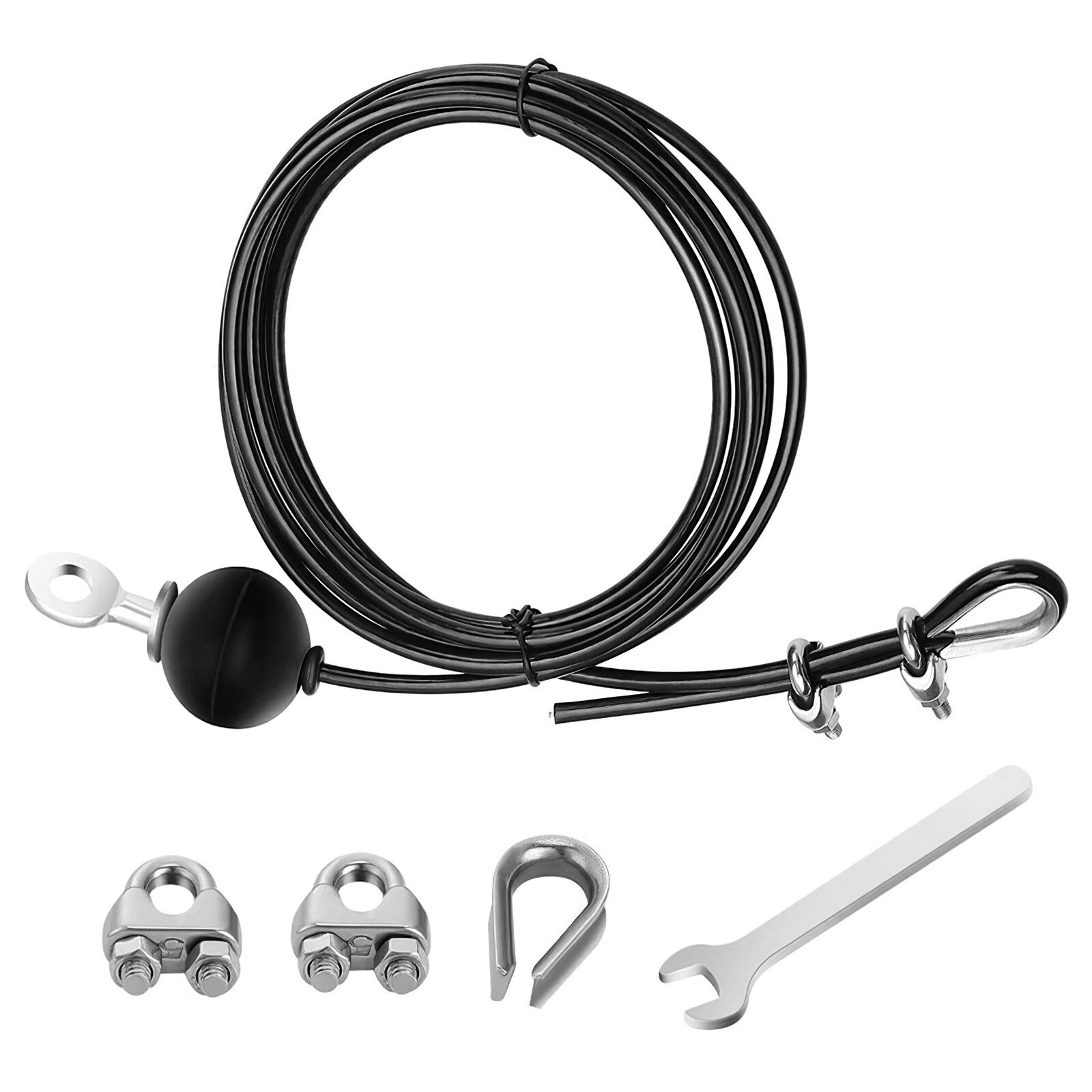 Fitness Home Gym Steel Cable Attachment Crossfit Bodybuilding Muscle Strength Training Workout Accessories Tricep Excercise