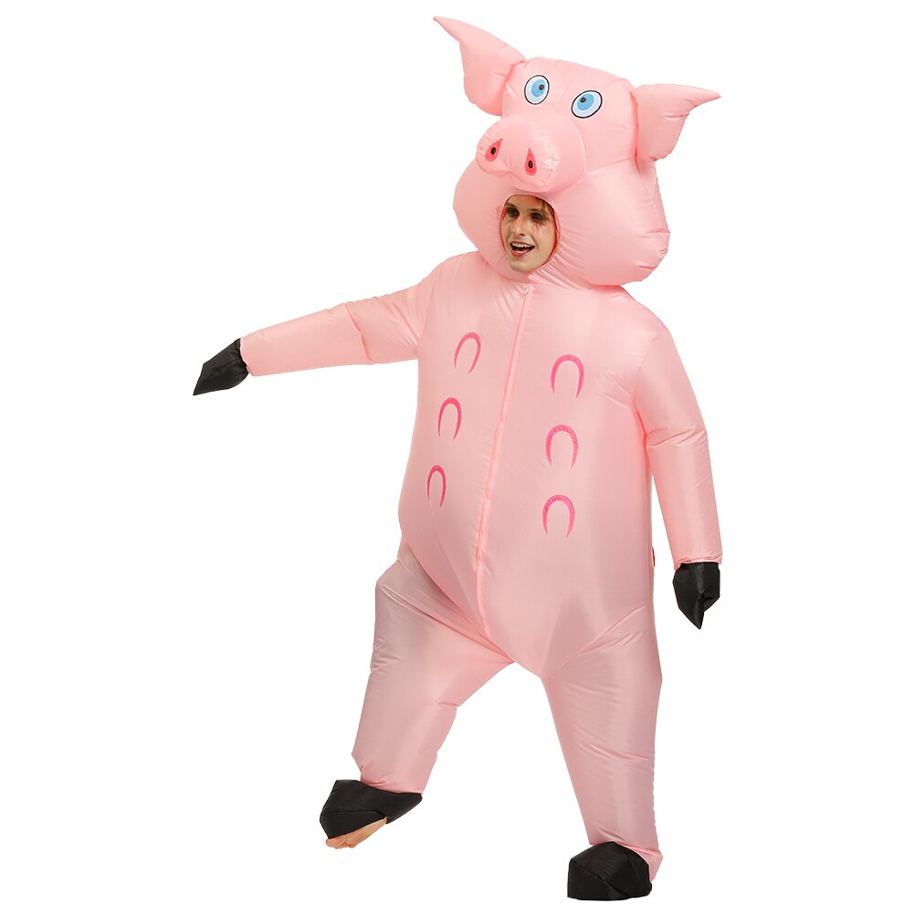 mignon rose cochon gonflable Costume scène Performance Costume Halloween amusant Costume fête vêtements