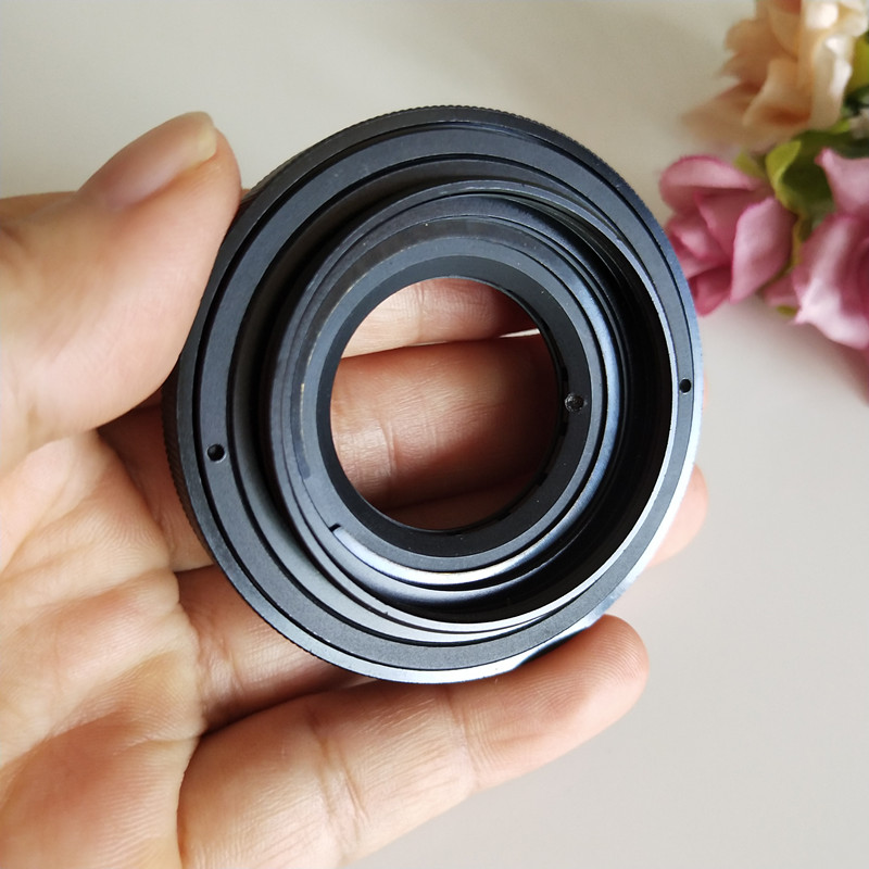 1.5mm-25mm Zoom Microscoop Amplifying Verstelbare Metalen Iris Diafragma Diafragma Condensor Camera lens Adapter M42 x1mm