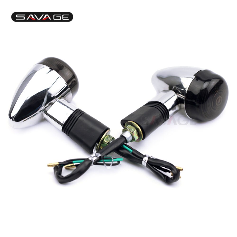 Luz indicadora de señal de giro para motocicleta, lámpara intermitente de giro para SUZUKI GSF 250/400/600/1200/S BANDIT RF600 RF900 GS500 DR650: Smoke