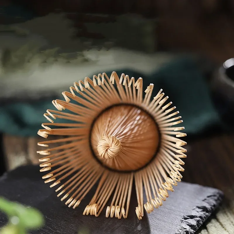 4Pcs Japanese Tea Set Ceramic Matcha Stand Bowl Bamboo Tea Spoon Matcha Whisk Tea Chasen Holder Set Handmade Tea Making Tools