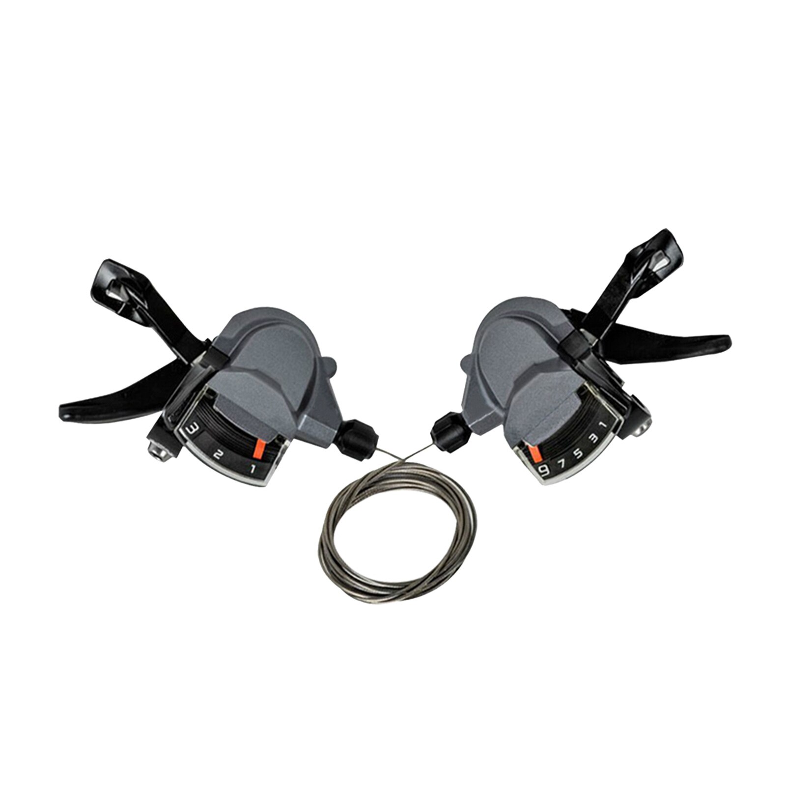 Fiets Shifter Levers Shifter 3X9 27 Speed Shifter Met Gear Indicator En Shifter Kabel Voor Moutain Bike, racefiets, Mtb