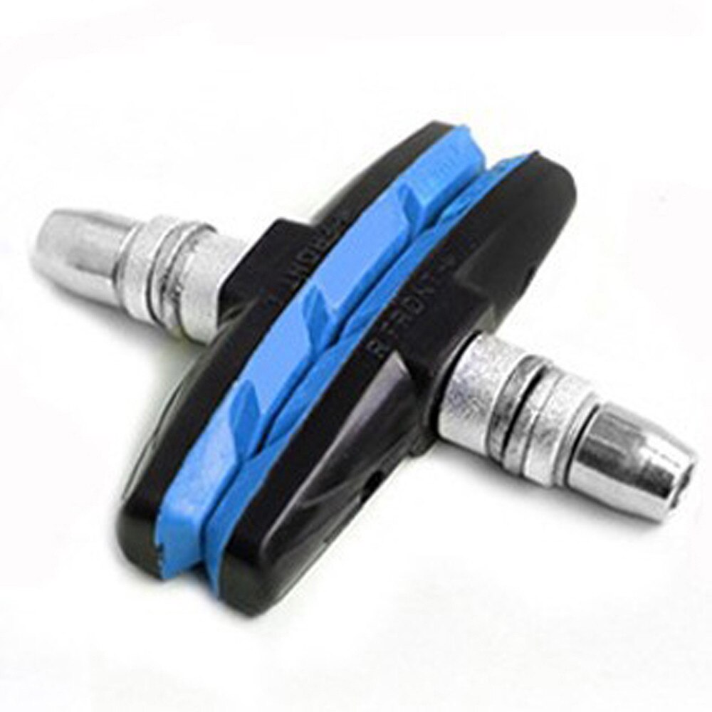 One Pair Mountain Road Bike Brake pads MTB Bicycle Braking V-Brake Holder Shoes Rubber Blocks Durable Cycling Accessories#25: Blue 