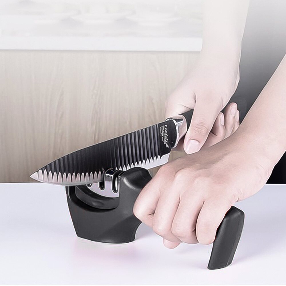 3 Stages Sharpening Stone Grinder Knives Whetstone Tungsten Diamond Ceramic Sharpener Tool