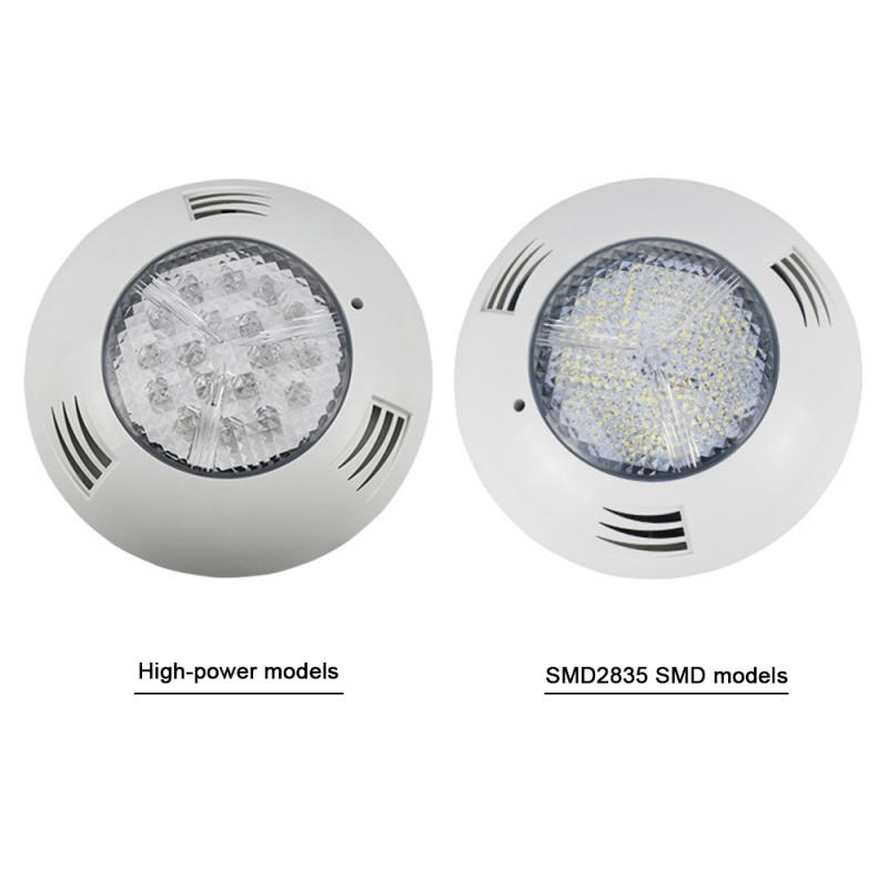 Underwater Lights 18W 12V LED Swimming Pool Light ABS Piscina Wall Mounted RGB Colorful IP68 Remote Control Led Pool Wall Light