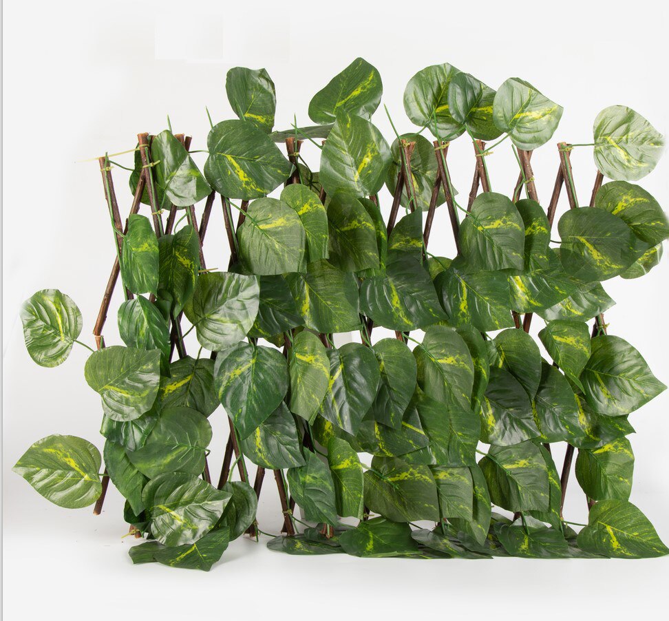40 cm Artificial Plant Fence Eco-Friendly Indoor Garden Greenery Wall UV Protected Privacy Screen Outdoor Garden Fence Backyard: CB144-B wan