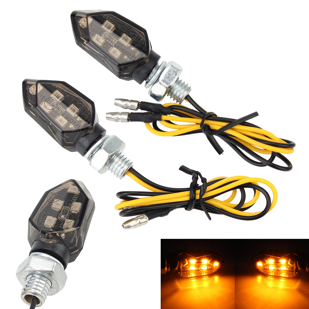 Mini 2 stücke Bernstein Blinker Motorrad LED Motorrad Lampe Universal- Super Helle LED Blinker Licht LED-Anzeigen Licht