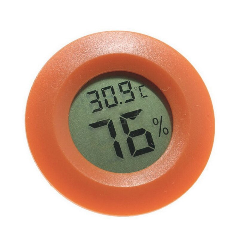 Hushålls mini lcd digital termometer hygrometer kyl och frys temperatur fuktighetsmätare detektor inomhustermometer: Röd