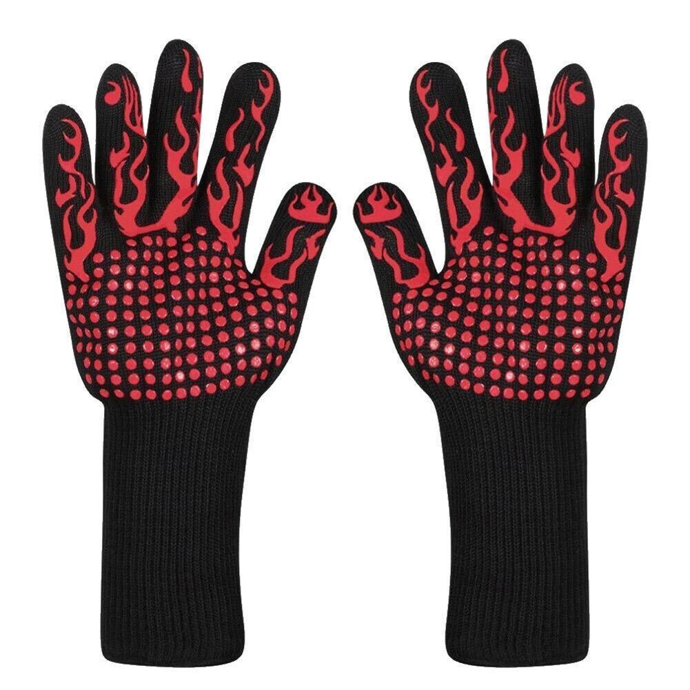 1 pc ugnsvante bakhandske extrem värmetålig f handskar bbq 932 handskar multifunktionskök grillning kock grillhandske  b5 f 9