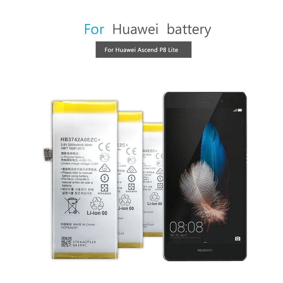 Bateria Para Huawei Ascend P8 Lite Ale-L21, Mpn Original: Hb3742A0Ezc