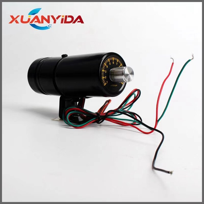 1000-11000 Rpm Verstelbare Digitale Instrument Toerenteller Waarschuwing Functie Licht Auto Rpm Over Waarschuwing Gauge Meter