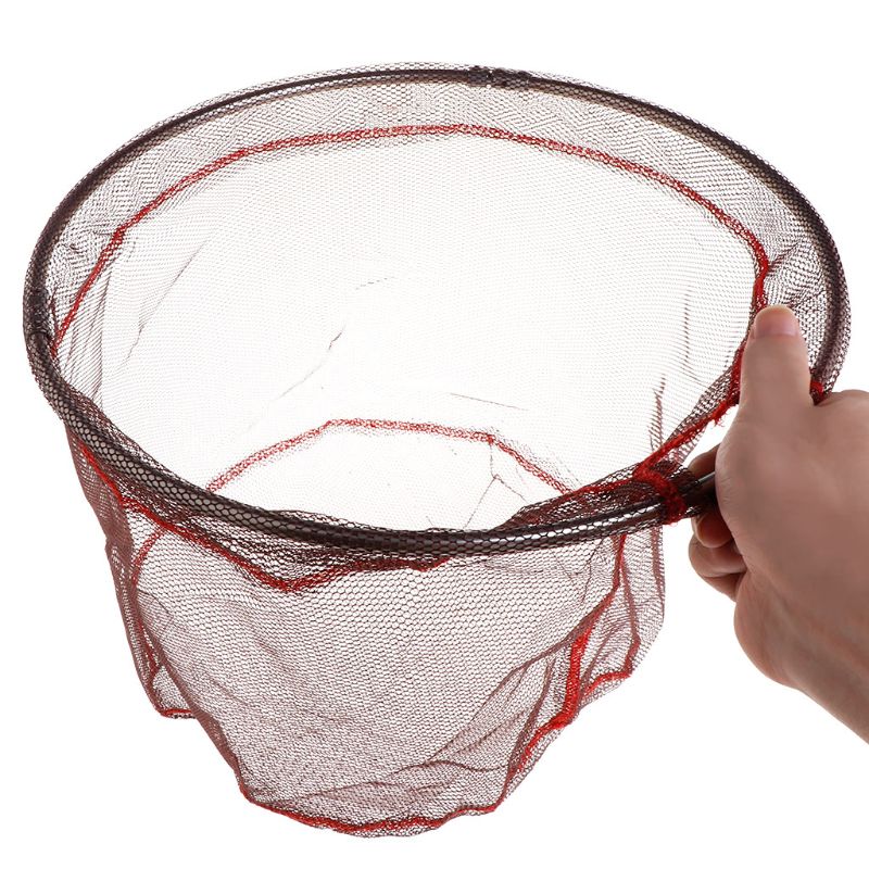 Filet de pêche Portable en Silicone, sac en maille, accessoires de matériel haute densité 35/40cm