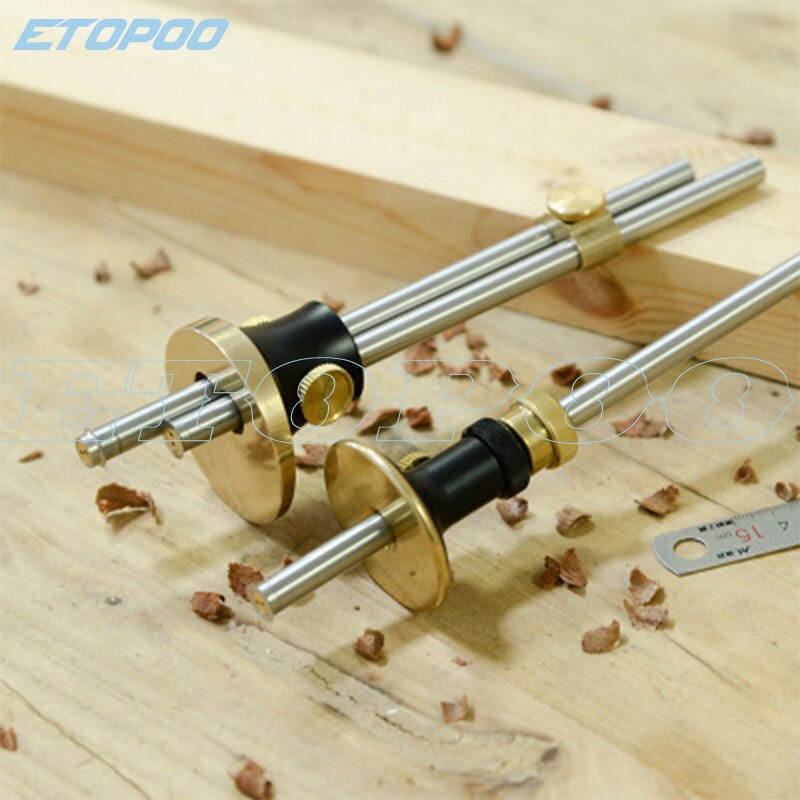 European single and double axis scriber fine-tuning woodworking ruler automatic line drawing tool dedicated tool ruler