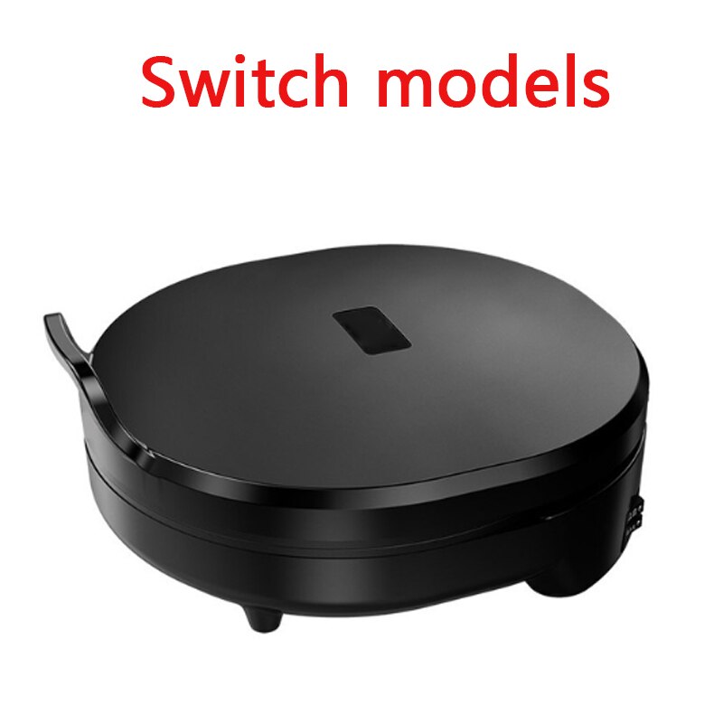 JIQI Suspended Double-Sided Heating Baking Pan Electric Skillet Automatic Pizza Pancake BBQ Maker Grilling Machine 110/220V: Black Swith model / 220V