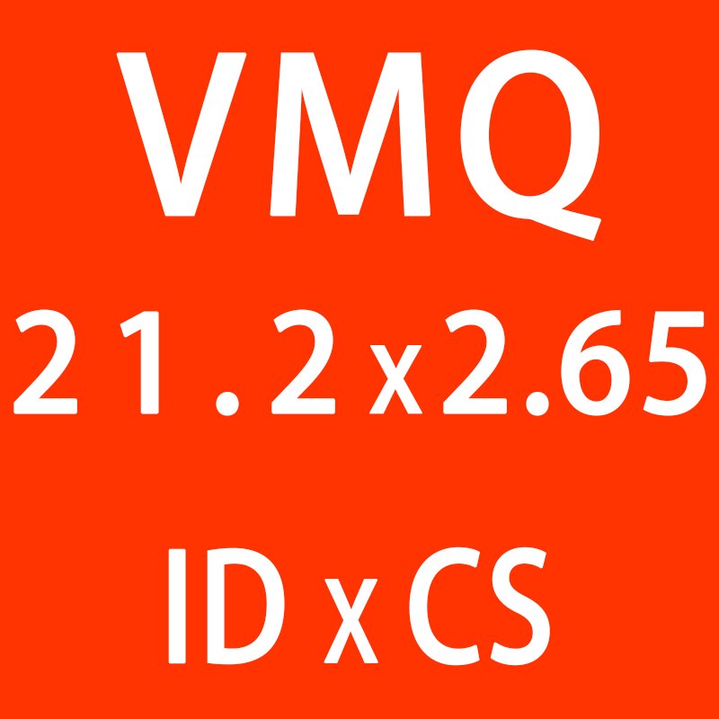 5 Stk/partij Rode Siliconen O-Ring Siliconen/Vmq ID21.2/22.4/23.6/25/25.8/26.5/28/30*2.65Mm Dikke O Ring Seal Rubber Ringen Pakking Washer: ID21.2mm