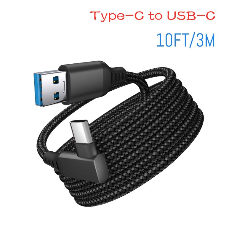 Voor Oculus Quest 2 Type- C Link Usb-C Stoom Vr Data Kabel 5M/16ft Transfer link Kabel Snel Opladen: J  3M USB-C