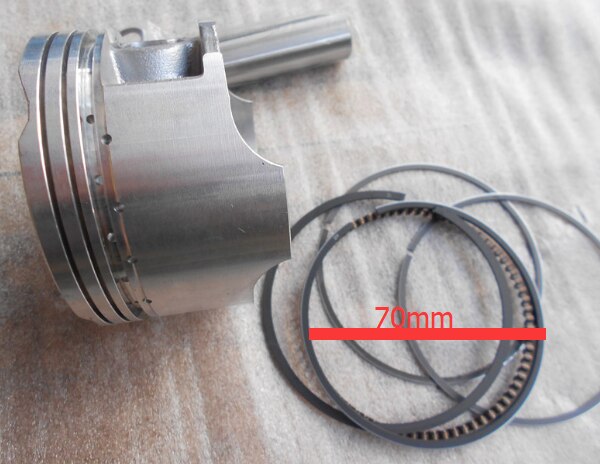 Shineray-juego de piezas de Anillo de pistón de motor de motocicleta, 250cc, X2, x2x, 300cc, 70mm, accesorios para bicicleta de cross,: 70mm piston set