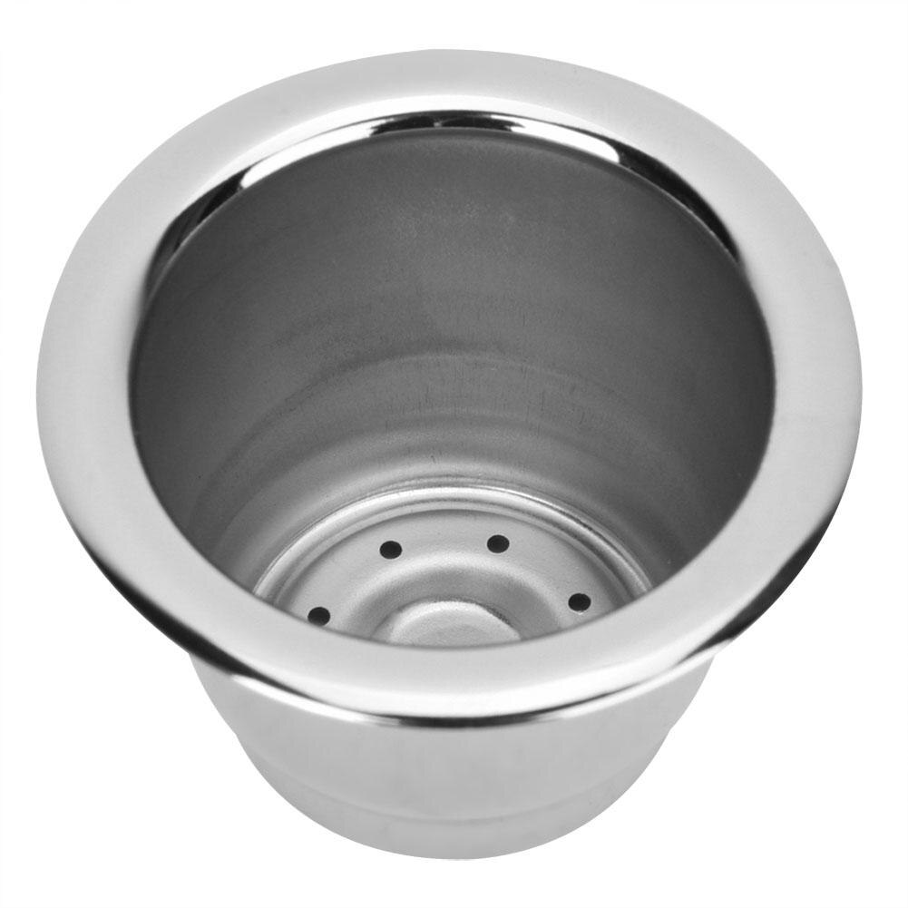 Cuillère à capsules de café en métal inoxydable rechargeable cuillère à capsules de café Nespresso réutilisable avec Clips inviolable pour Capsule Nespresso