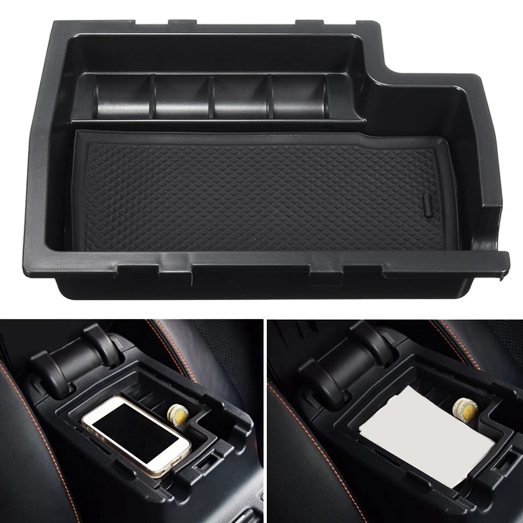 Center Console for Subaru XV Crosstrek Armrest Storage Box Container Glove Organizer Coin Tray Pallet