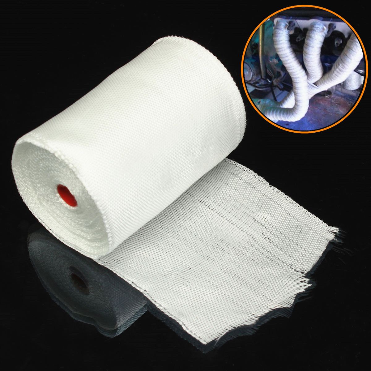 1 Roll Wit Glasvezel Doek Tape E-Glas Breed 10 cm x 30 m Lange Fiber Plain Weave Hoge temperatuur Weerstand Hoge Sterkte