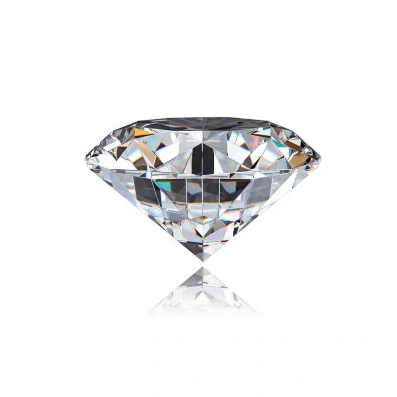 Losse Moissanite 1CT 6.5 Mm D Kleur Vvs Uitstekende Ronde Cut Lab Diamond Test Geslaagd Met Certificaat Voor Sieraden Maken