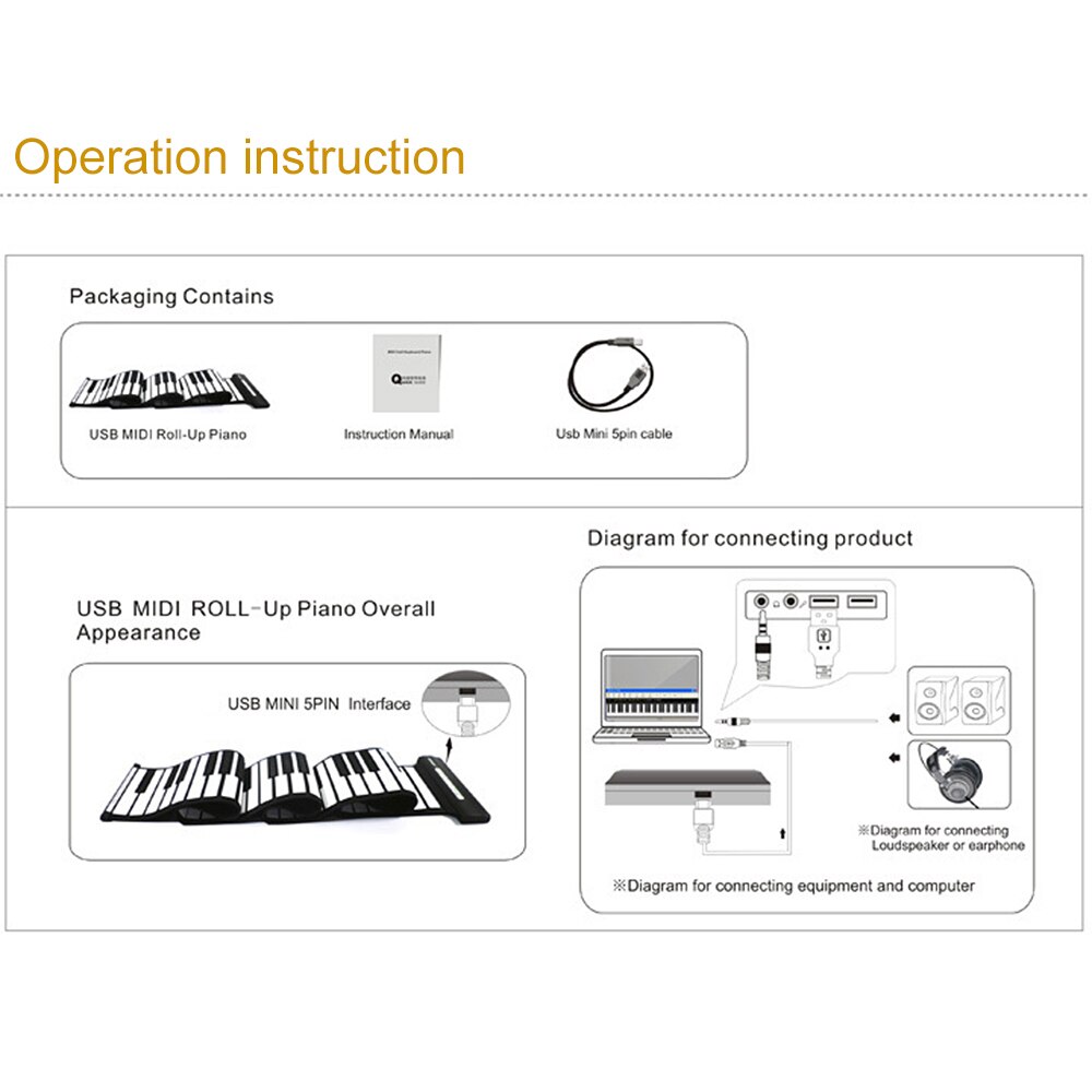 Draagbare Opvouwbare Piano 61 Toetsen Midi Keyboard Opvouwbare Piano Usb Midi Keyboard Piano Elektronische Hand Roll Piano