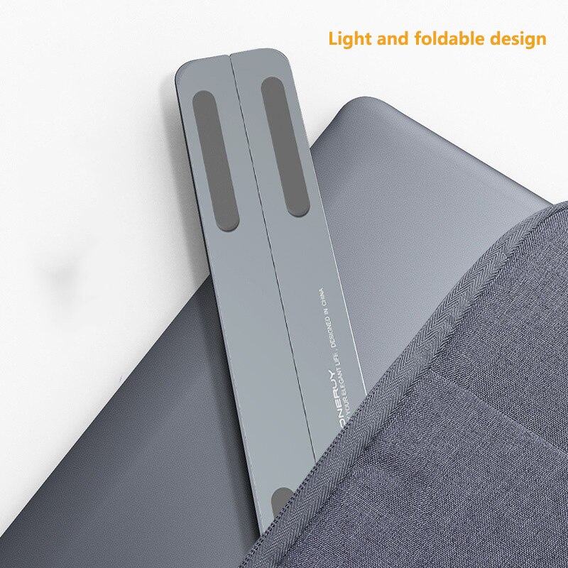 Soporte de ajuste de 8 niveles para MacBook Pro Air 13 15 16, soporte plegable de escritorio de aleación de aluminio para iPad Pro 12,9