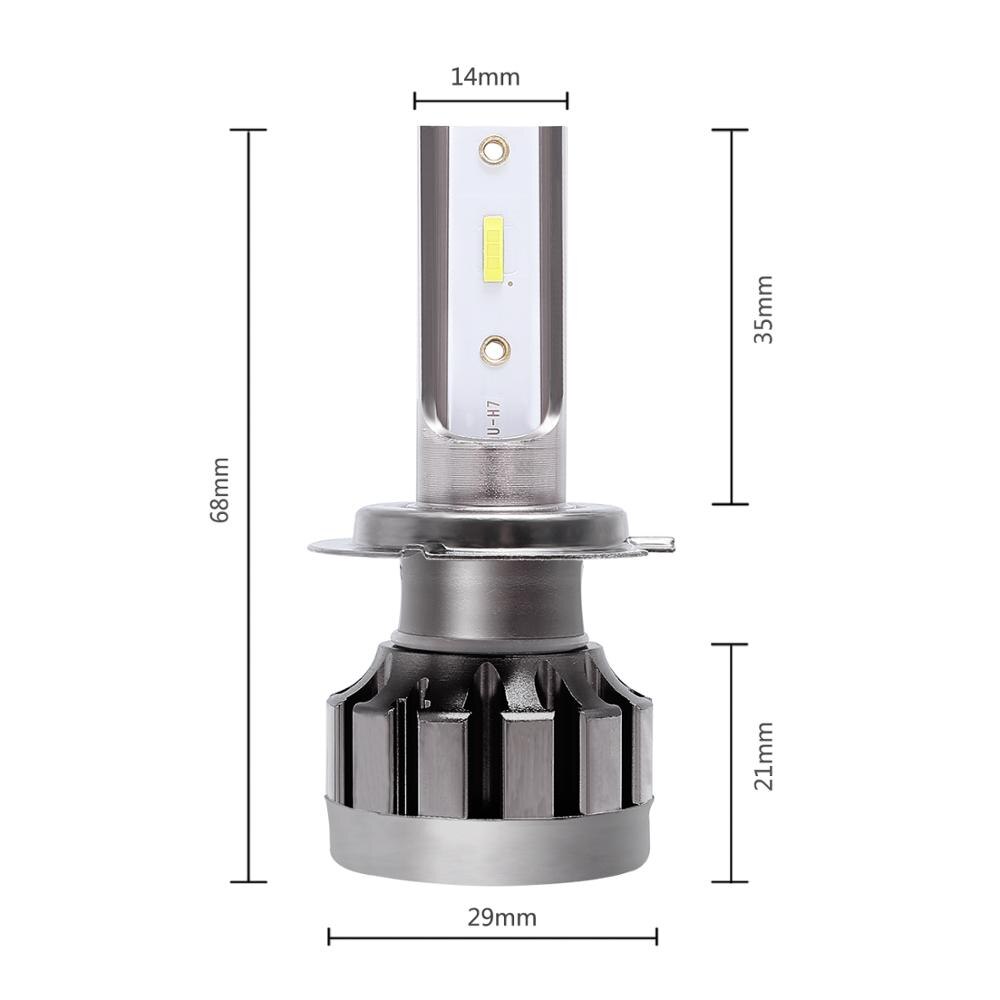 Super heldere csp chip auto motorfiets koplamp  h7 led  h4 lampen  h8 h9 h11 9005/hb3 9006/hb4 koplampen 80w 12000lm 12v auto's