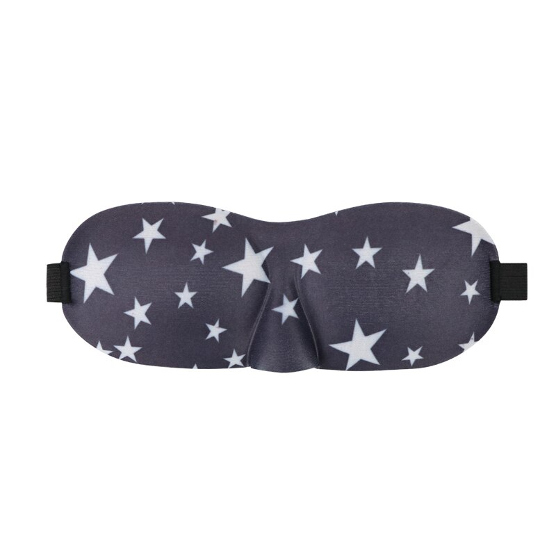 1Pc Slaapmasker Slapen Blinddoek Soft Eye Mask Eye Cover Masker Ooglapje Cover Travel Relax Cover Blindfold eye Care Tool: Type 2 3D Star