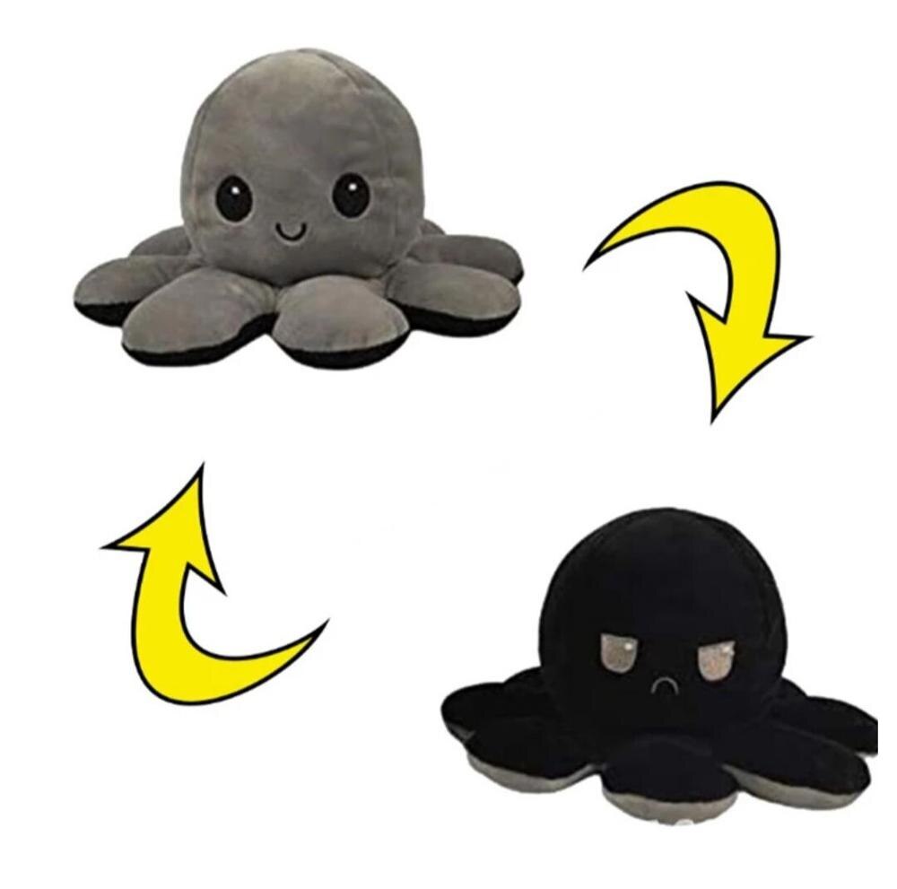 Plush Toys Kids Soft Octopus Plush Animal Crossing Children Double-sided Flip Doll Soft Pulpo Reversible Cute Peluches Toys: 08