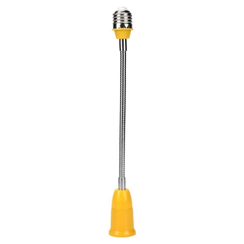 E27 soporte de bombilla LED Universal Flexible lámpara extensible adaptador Socket 360 grados rotativo lámpara Base soporte: 2