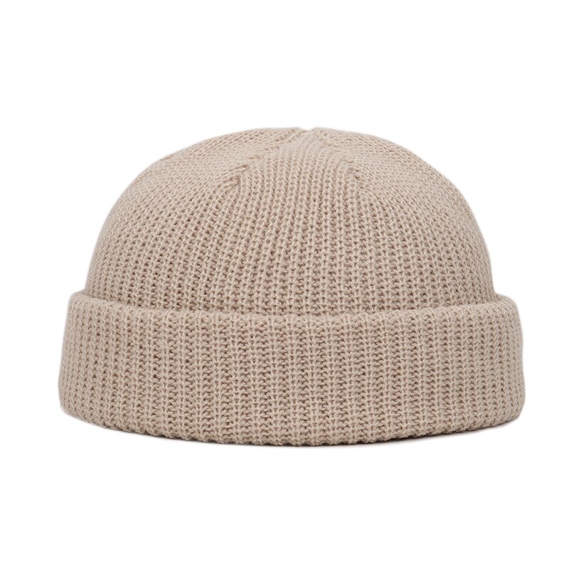 11 Stijlen Gebreide Hoeden Voor Vrouwen Gildkruid Mannen Beanie Hat Winter Retro Brimless Baggy Meloen Zachte Cap Mutsen Hoeden Voor mannen: Khaki