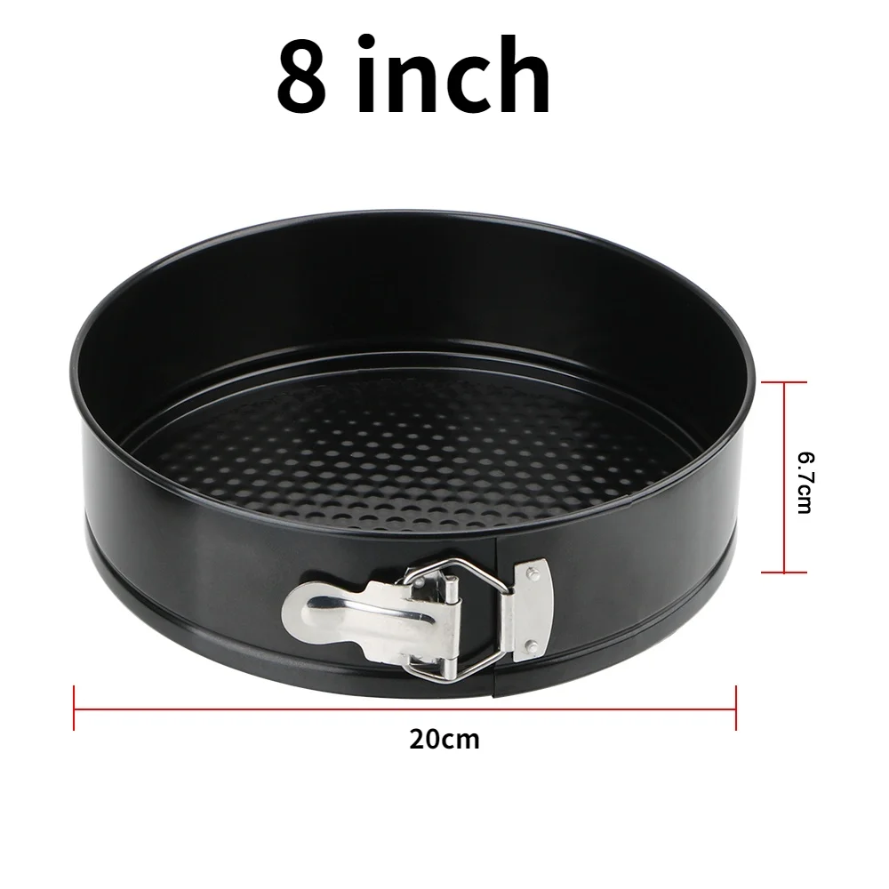 Removable Bottom Non-Stick Metal Bake Mould Round Cake Pan Bakeware Carbon Steel Cakes Molds Kitchen Accessories: plum