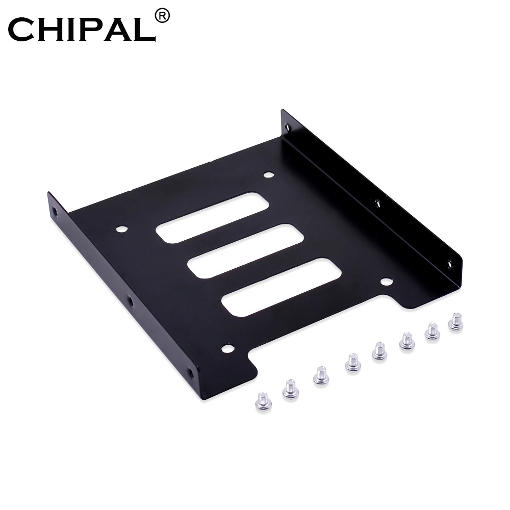 Nero 2.5 "skids Per SSD DA 3.5" Bay caddy vassoio Hard Drive HDD di Montaggio In Metallo Dock Staffa Vassoio adattatore del convertitore Box