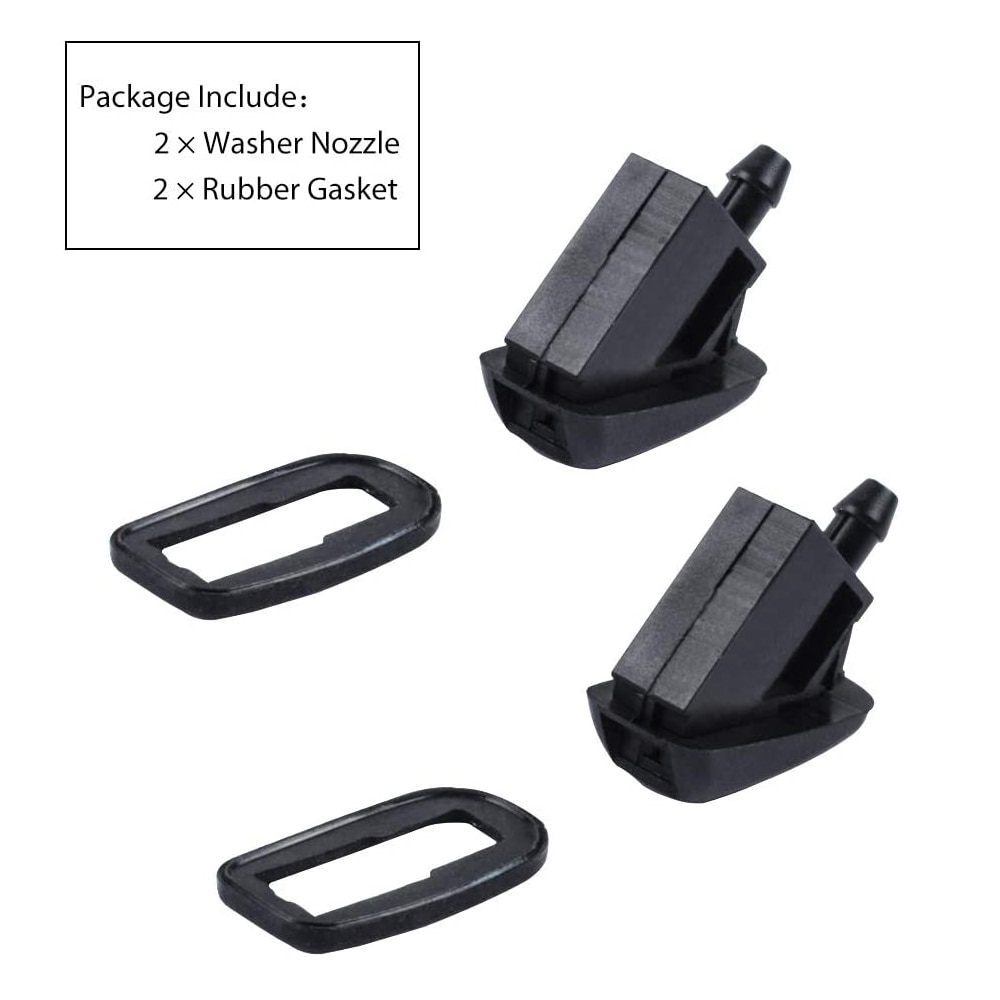 Partsworld 2 stk frontrute vaskemaskin dyses til Ford 10-17 fokus /07-14 mondeo /10-17 c- max oem  bm51-17666- ab sprøyte jetfly sett