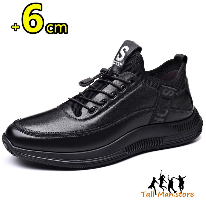 Men Elevator Shoes Men Sneakers Height Shoes Insoles 6CM Height Increase Shoes Tall Shoes