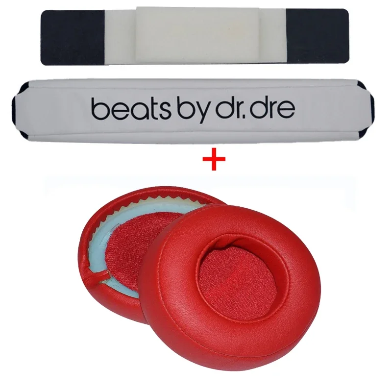 Reparasjon av erstatningshodebånd til beats av dr. dre pro detox-hodetelefoner, hodebånd og ørykte i pu og mykt minneskum: Himmelblå
